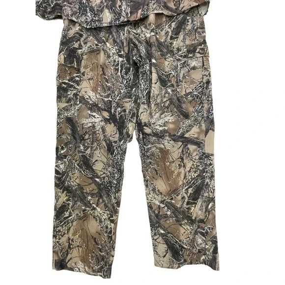2 Pc True Timber Camo Mens Hunting Outfit Shirt/Pants True Timber Soft Med 36" - Picture 4 of 12